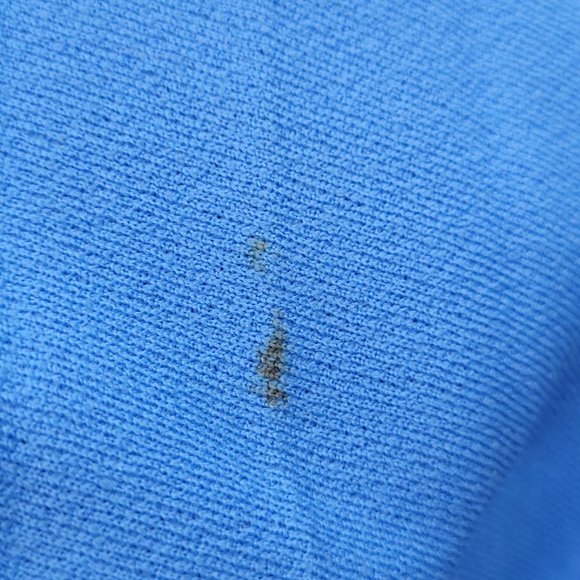 Vintage Dress Polyester Diolen Made in Europe Sz 44 Pleated Skirt Zip Back Belt - Picture 5 of 13